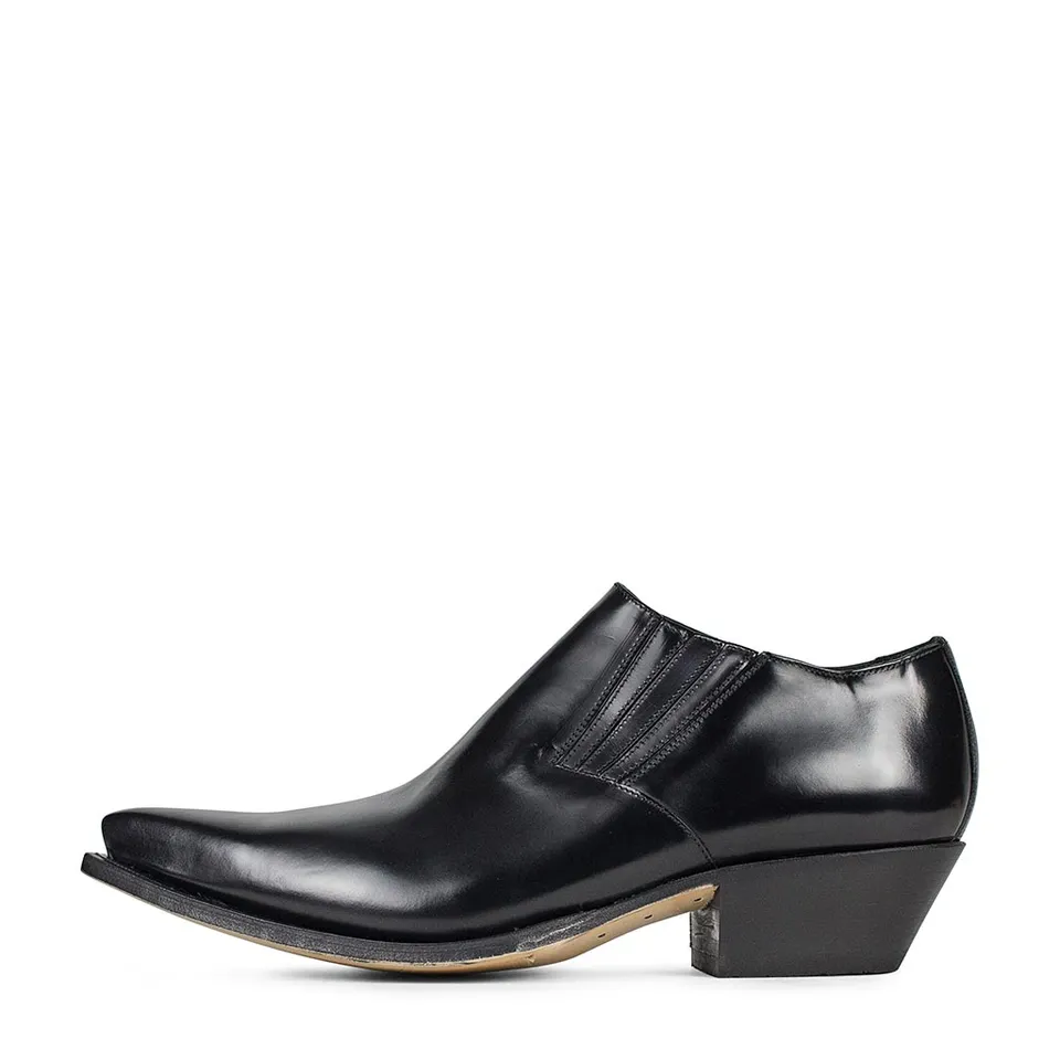 sendra-boots-4133-cuervo-antic-negro-halbschuh-schwarz image 1