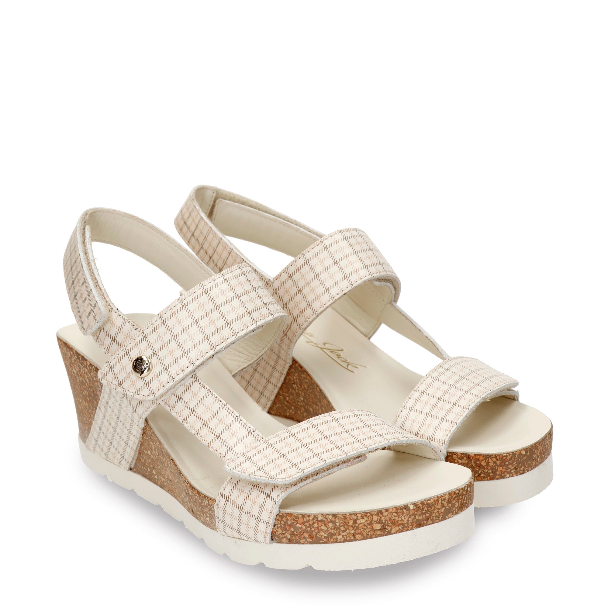 panama-jack-vilma-plaid-b1-keilsandalette-natural image 3