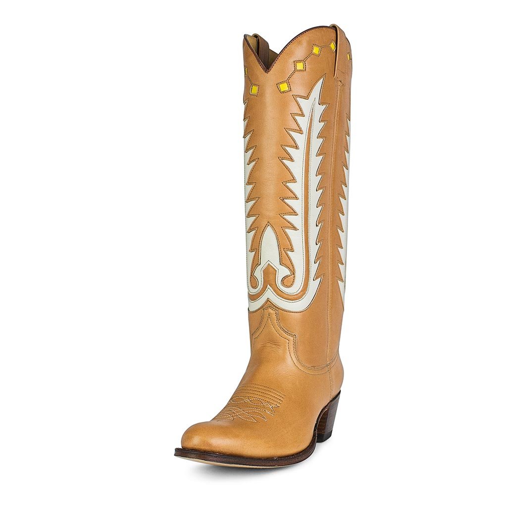 sendra-boots-18363-debora-nl-salvaje-miele-damen-cowboystiefel-hoch image 2