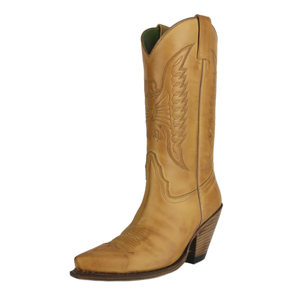 sendra-2073-gorca-nobuck-brass-gacela-damen-cowboy-stiefel image 2