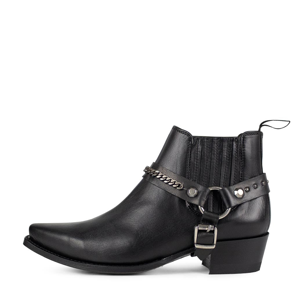 sendra-boots-14642-salvaje-negro-chelsea-bootie-schwarz image 1