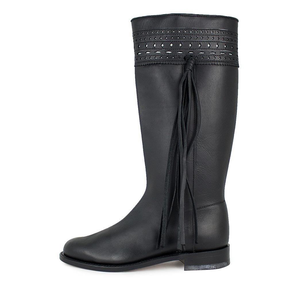 sendra-boots-236-90-old-crazy-campero-damen-schwarz-wei image 1