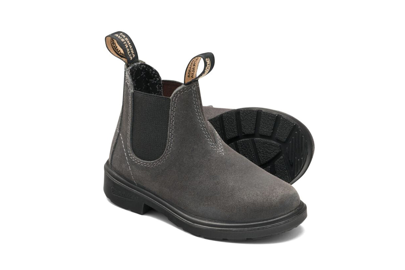 blundstone-2594-steel-grey-kinder-chelsea-boot-waxed-suede image 2