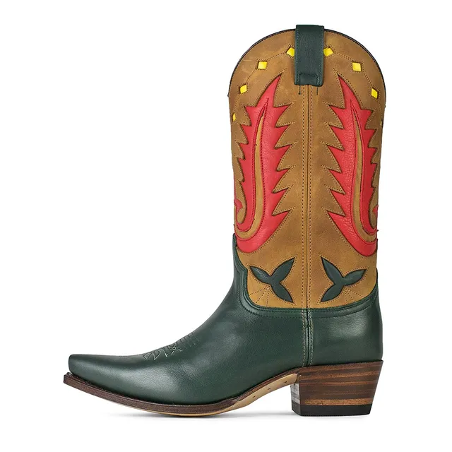 sendra-boots-17650-judy-salvaje-muschio-damen-cowboystiefel image 1
