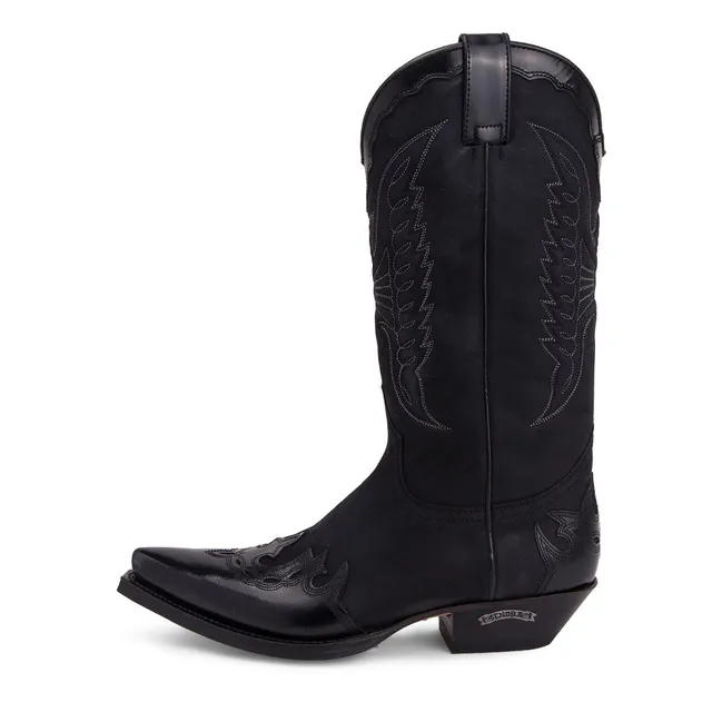 sendra-boots-2560-cuervo-flora-negro-westernstiefel-schwarz image 1