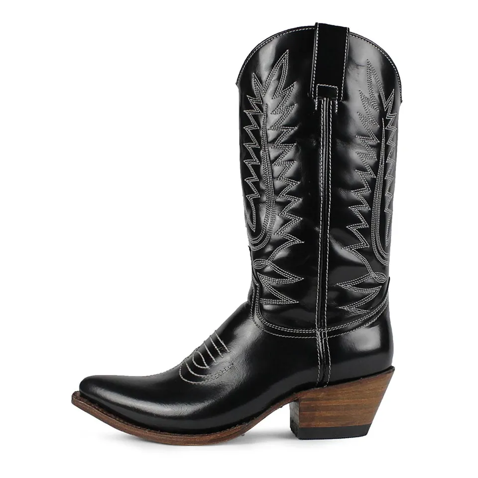 sendra-boots-17679-lia-flora-kent-lux-cowboystiefel-schwarz image 1