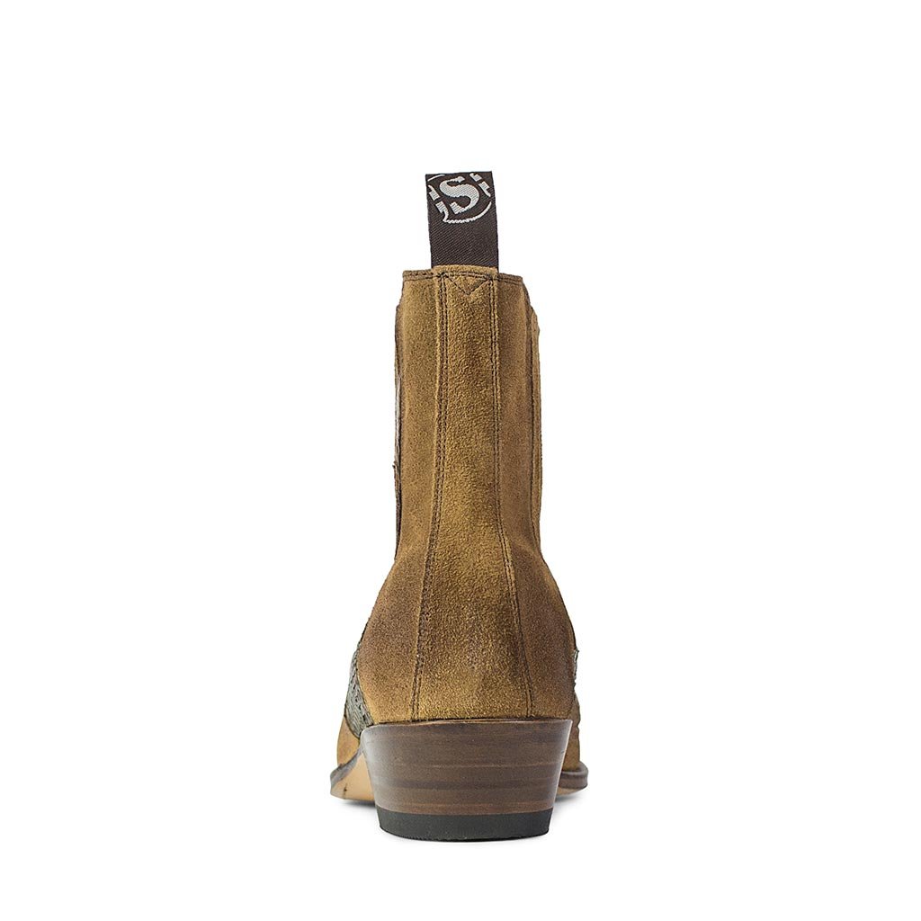 sendra-boots-9396p-javi-herren-cowboy-stiefel-piton-khaki-matt-braun image 4