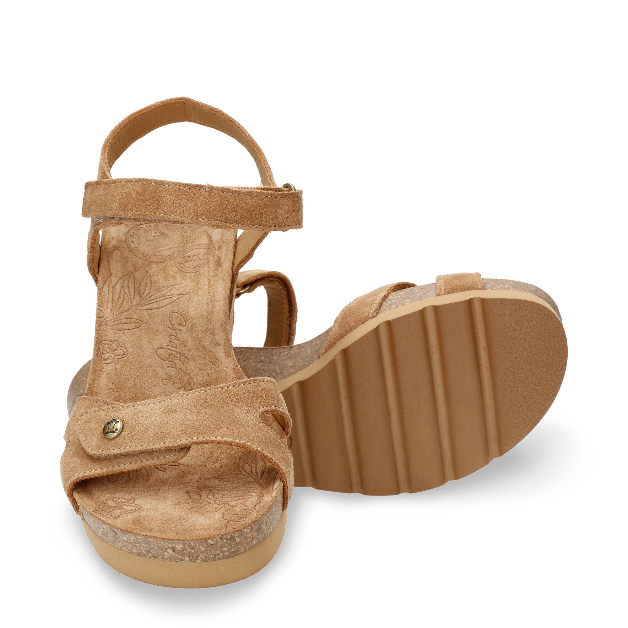 panama-jack-julia-b74-damen-keilsandalette-velour-cuero-camel image 5