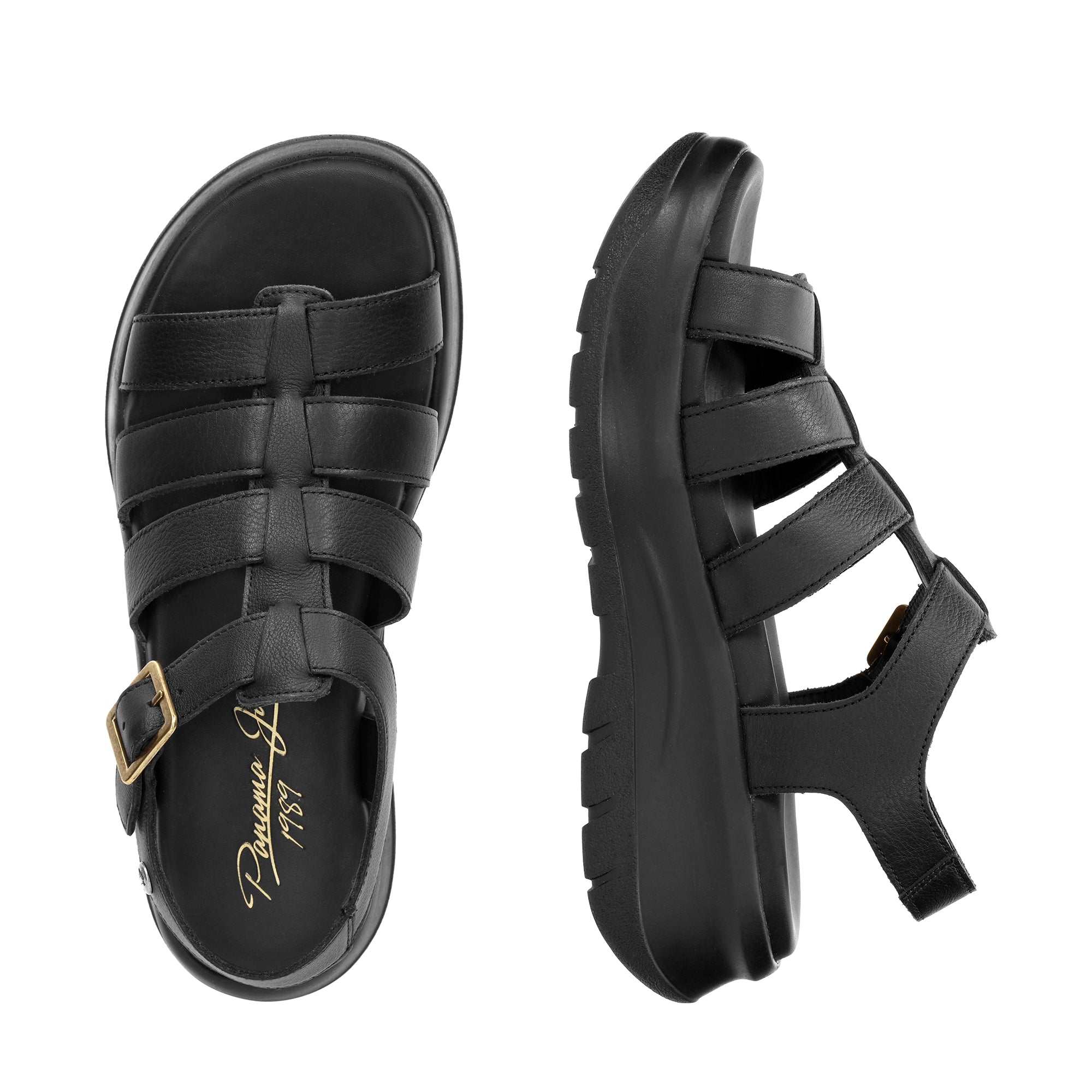 panama-jack-naila-b2-damen-plateau-sandale-napa-negro-schwarz image 4
