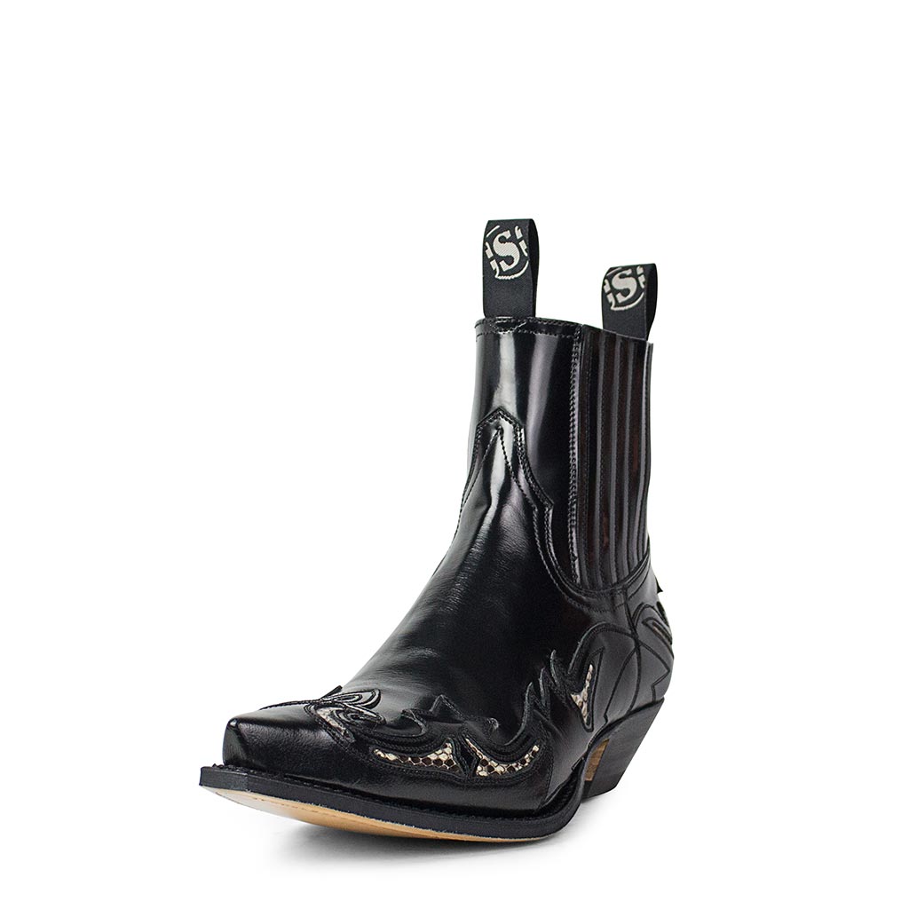 sendra-boots-4661p-cuervo-florentic-negro-cowboy-stiefel-schwarz image 2