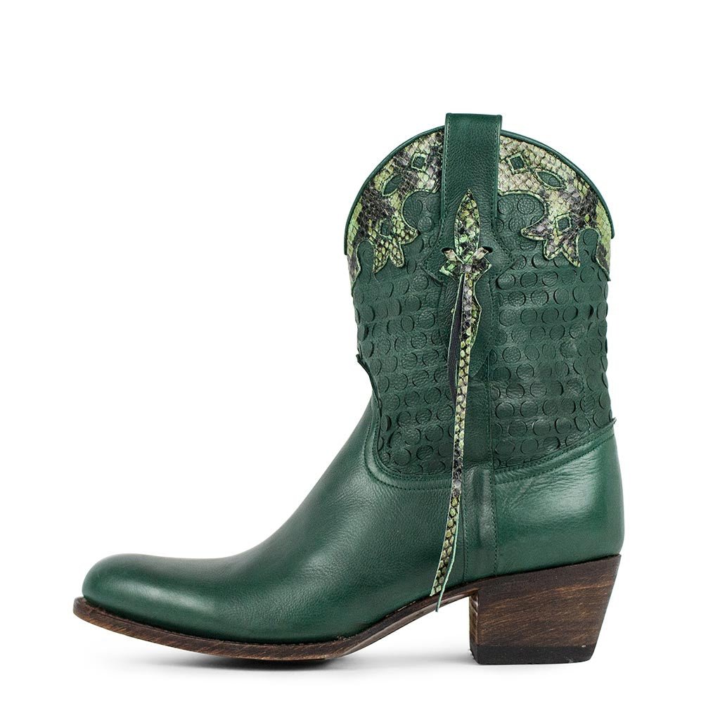 sendra-boots-15041-debora-nl-cowboy-stiefel-salvaje-muschio-t-rkis image 1