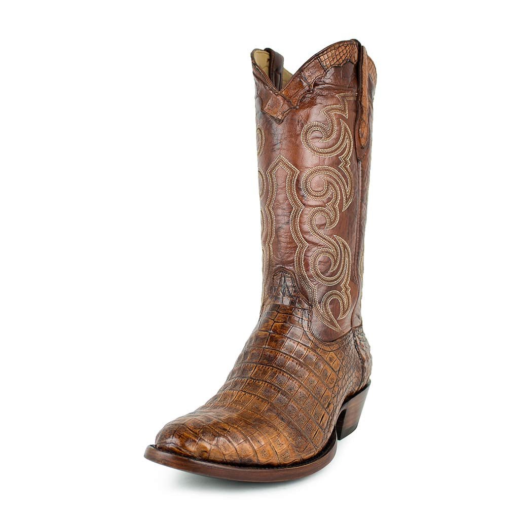 sendra-boots-rodeo-caiman-belly-cognac-exotic-boots image 2
