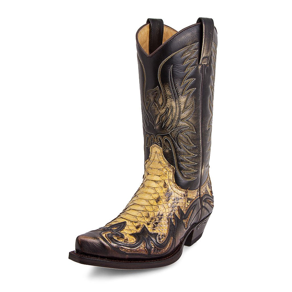 sendra-boots-3241-cuervo-denver-tierra-piton-barriga-panizo-exotische-western-bo image 2