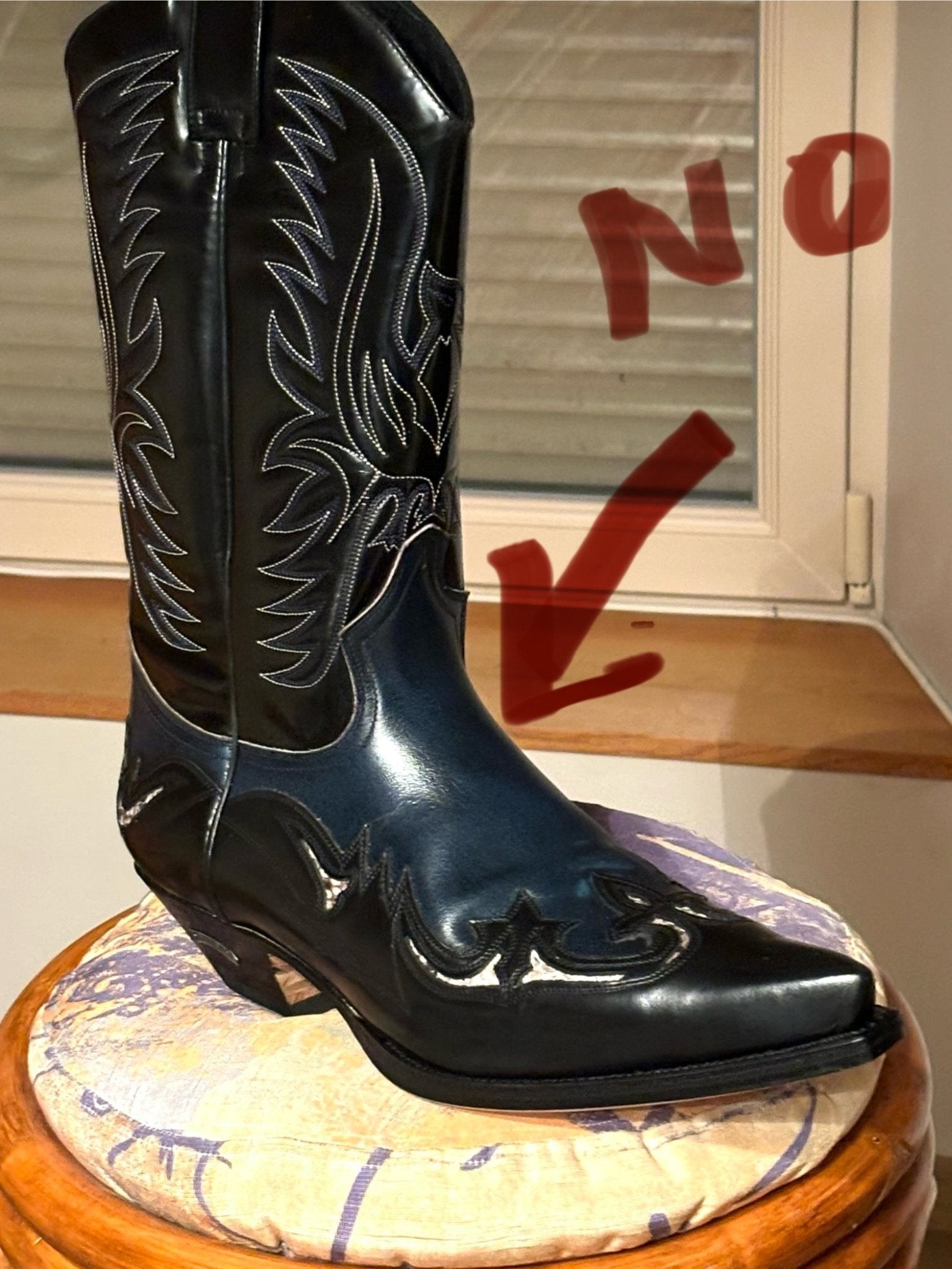 sendra-boots-3242-flora-stiefel-gr-46-pit-n-schwarz-blau image 3