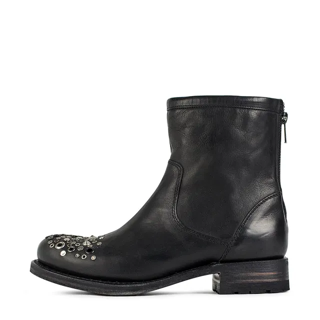 sendra-boots-s0016-biker-stiefelette-damen-schwarz image 1