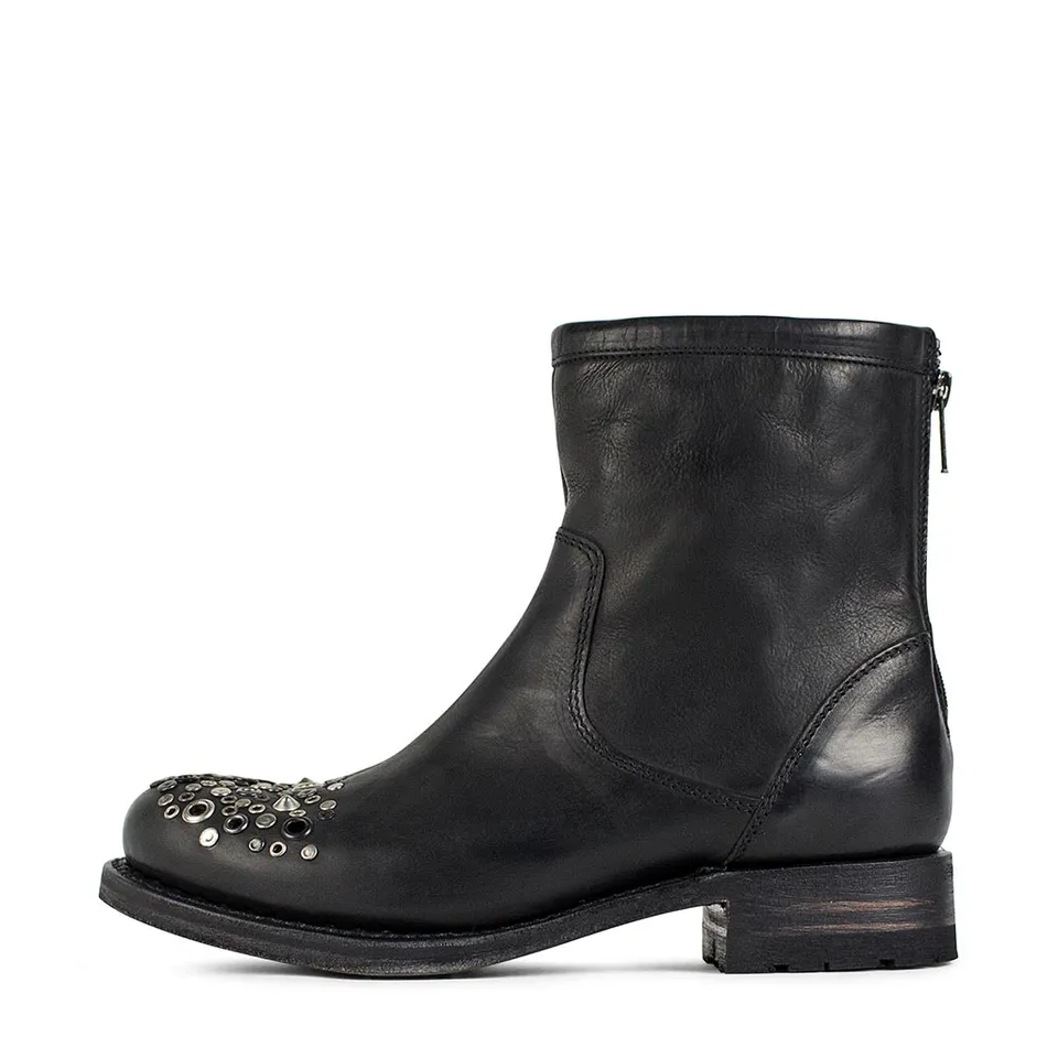 sendra-boots-s0016-biker-stiefelette-damen-schwarz image 1