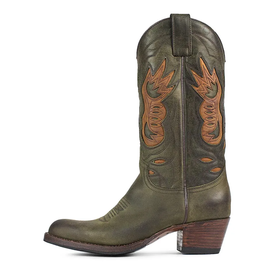 sendra-boots-10239-debora-military-lava-cowboy-stiefel image 1