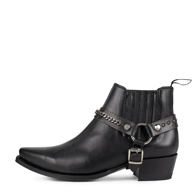 sendra-boots-14642-salvaje-negro-chelsea-bootie-schwarz image 1