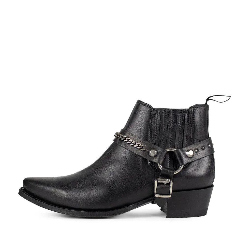 sendra-boots-14642-salvaje-negro-chelsea-bootie-schwarz image 1