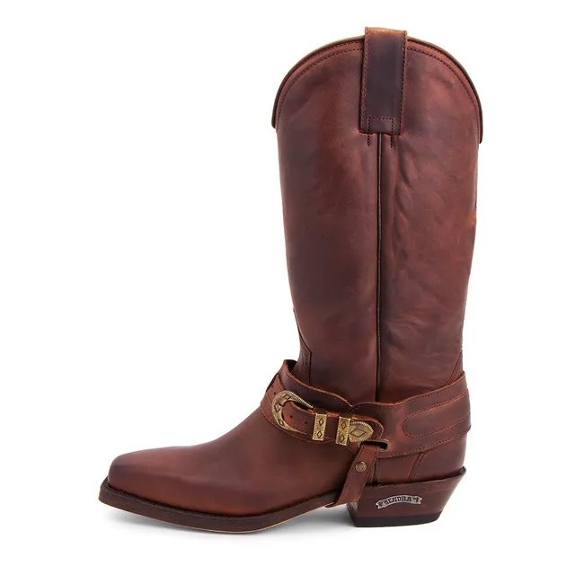 sendra-boots-3452-tango-sprinter-7004-unisex-biker-stiefel-braun image 1