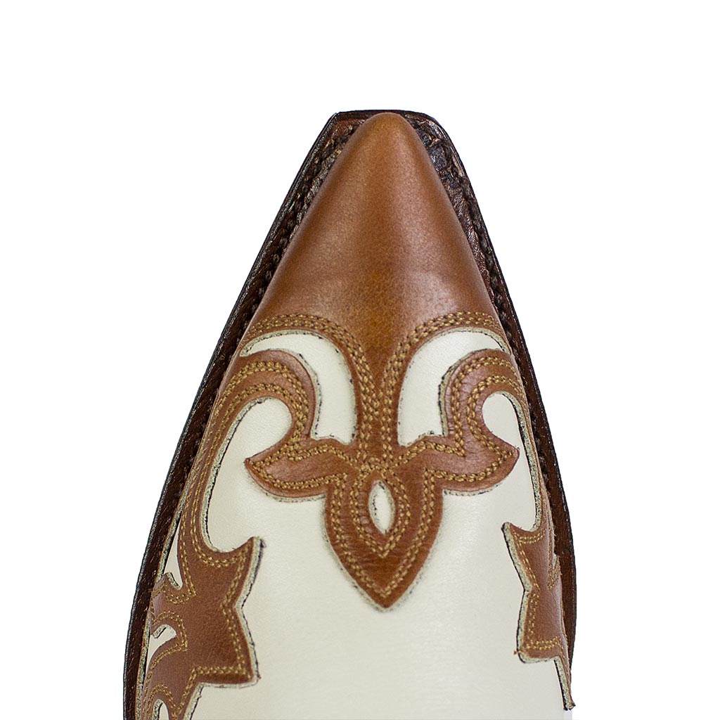 sendra-boots-3840-cuervo-salvaje-avorio-cowboy-stiefel-damen image 5