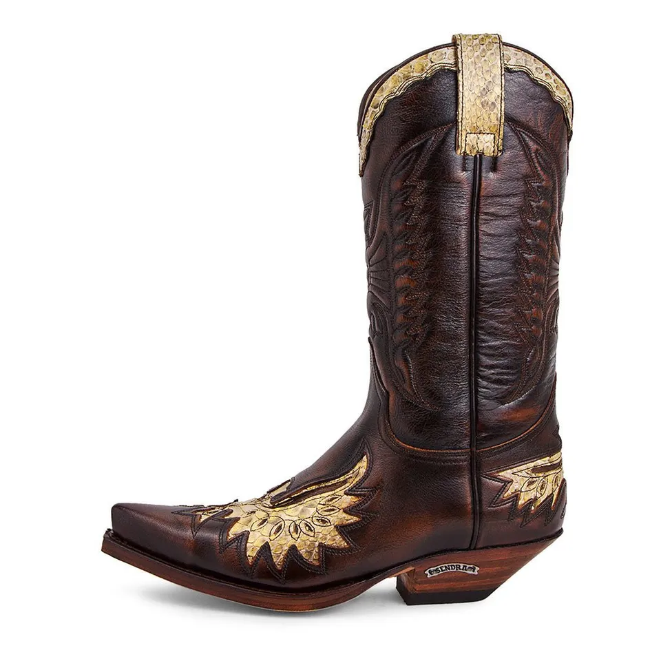 sendra-boots-7106-cuervo-cowboy-exotic-boot-piton-natur image 1