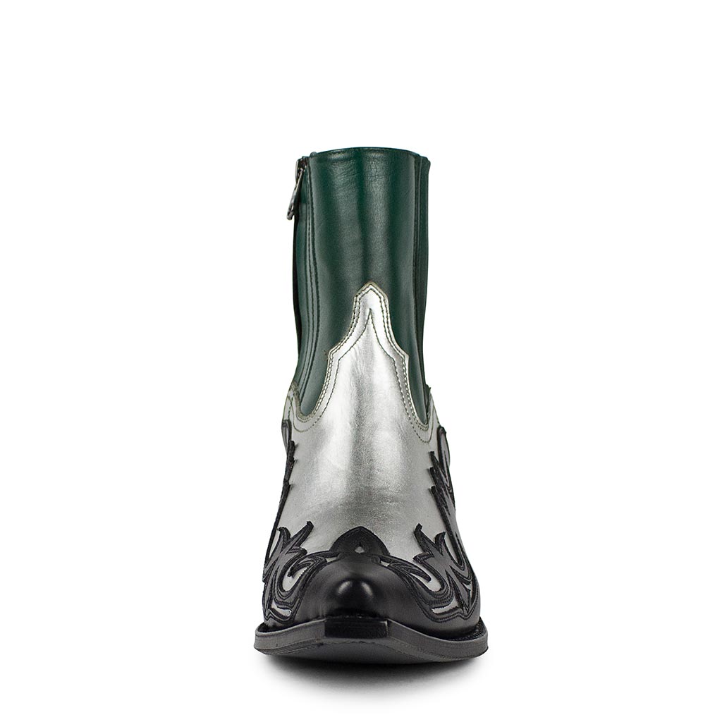 sendra-boots-16598-lula-laminado-plata-pinto-box-verde-pinto-damenstiefel image 3
