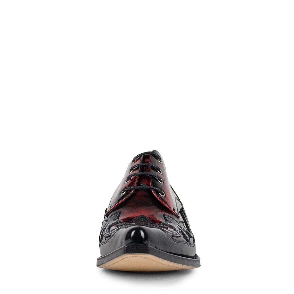 sendra-boots-10066-mezcal-flora-rojo-western-schuh-rot-mit-stickerei image 3
