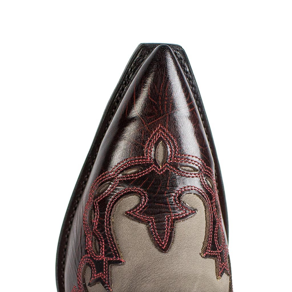 sendra-boots-18334-cuervo-herren-cowboystiefel-moka-fuchsia image 5
