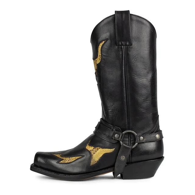 sendra-boots-4719-58-seta-pull-oil-negro-biker-boots-herren image 1