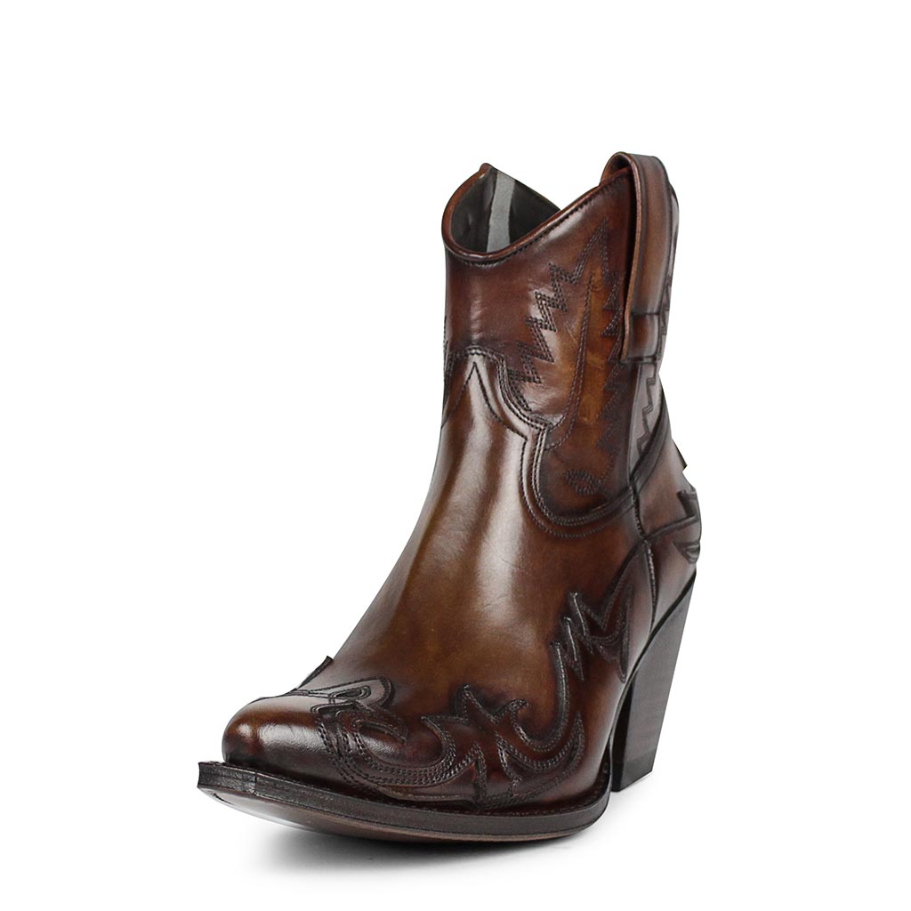 sendra-boots-16695-lula-handpainted-boot-cognac-braun image 2