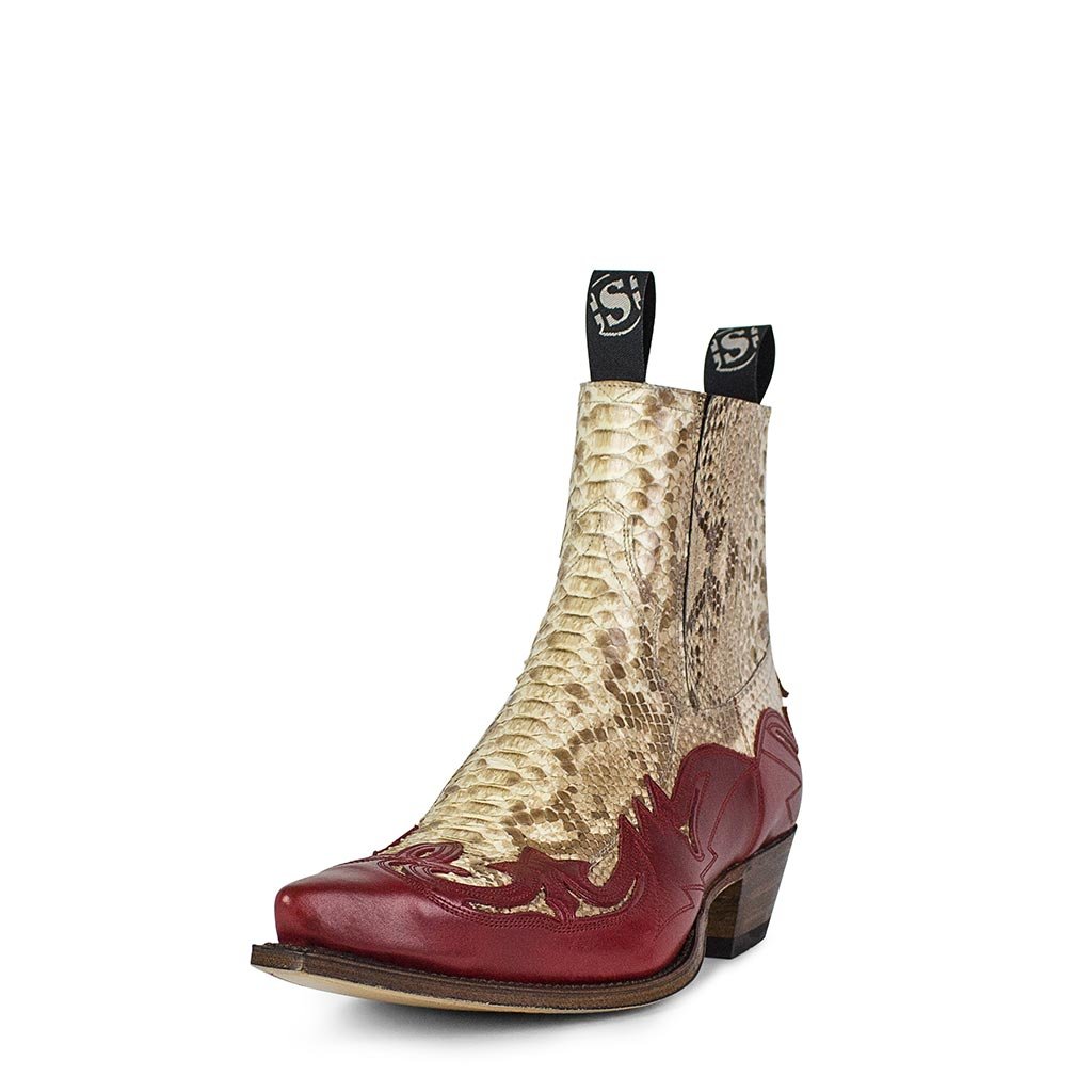 sendra-boots-4660p-cuervo-piton-barr-natural-ciclon-rojo-cowboystiefel-herren image 2