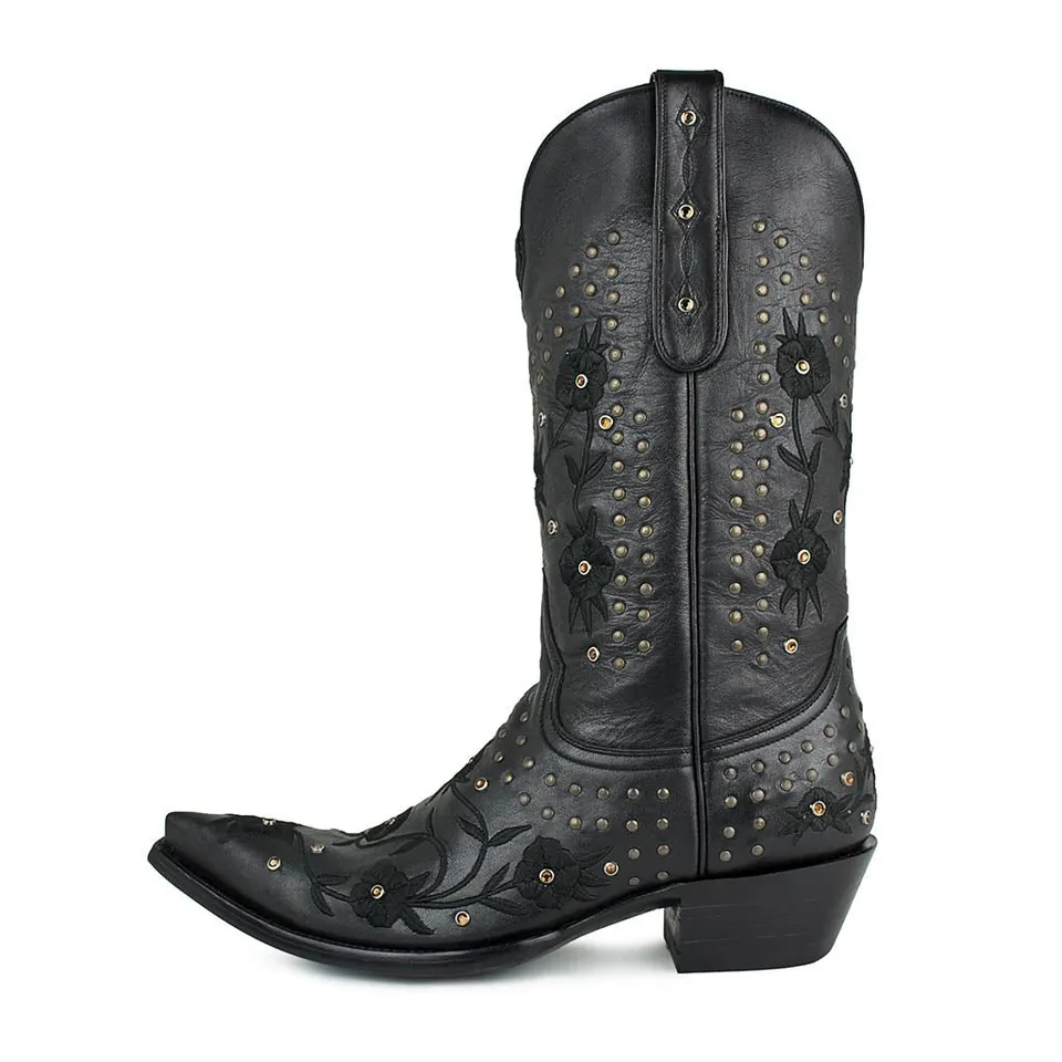 sendra-boots-beberly-negro-westernstiefel-limited-swarovski image 1