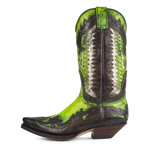 sendra-boots-3840-cuervo-denver-verde-lavado-cowboy-stiefel image 1