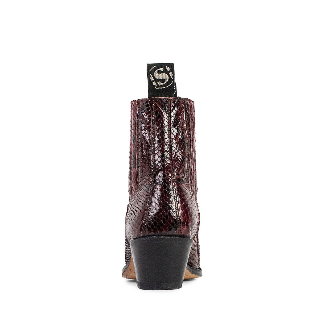 sendra-boots-4375-pico-piton-barriga-vino-exotic-boots-pythonleder-weinrot image 3
