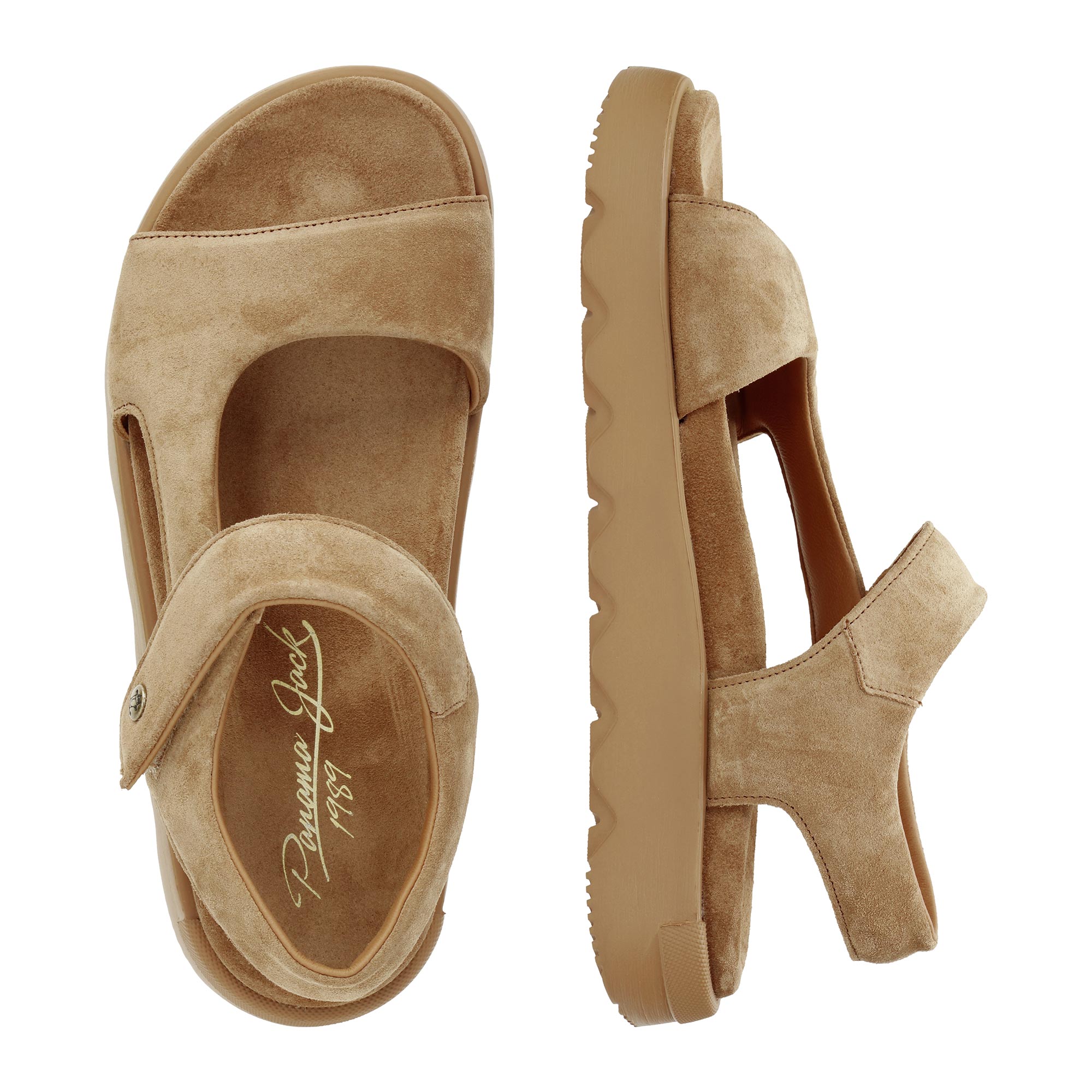 panama-jack-bruna-b2-damensandale-velour-camel-5-75-cm image 3