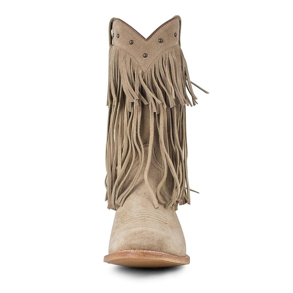 sendra-boots-11451-debora-serr-firence-bamby-cowboy-stiefel-beige-mit-fransen image 3