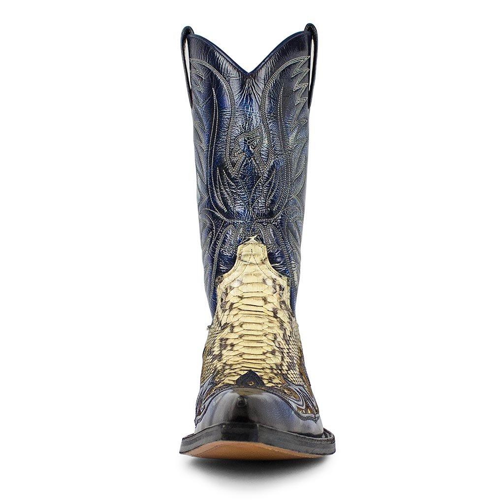 sendra-boots-3241p-cuervo-piton-denver-azul-exotic-cowboystiefel image 3