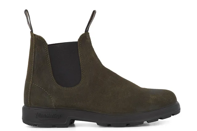 blundstone-1615-chelsea-boot-dark-olive-suede-gewachst image 1