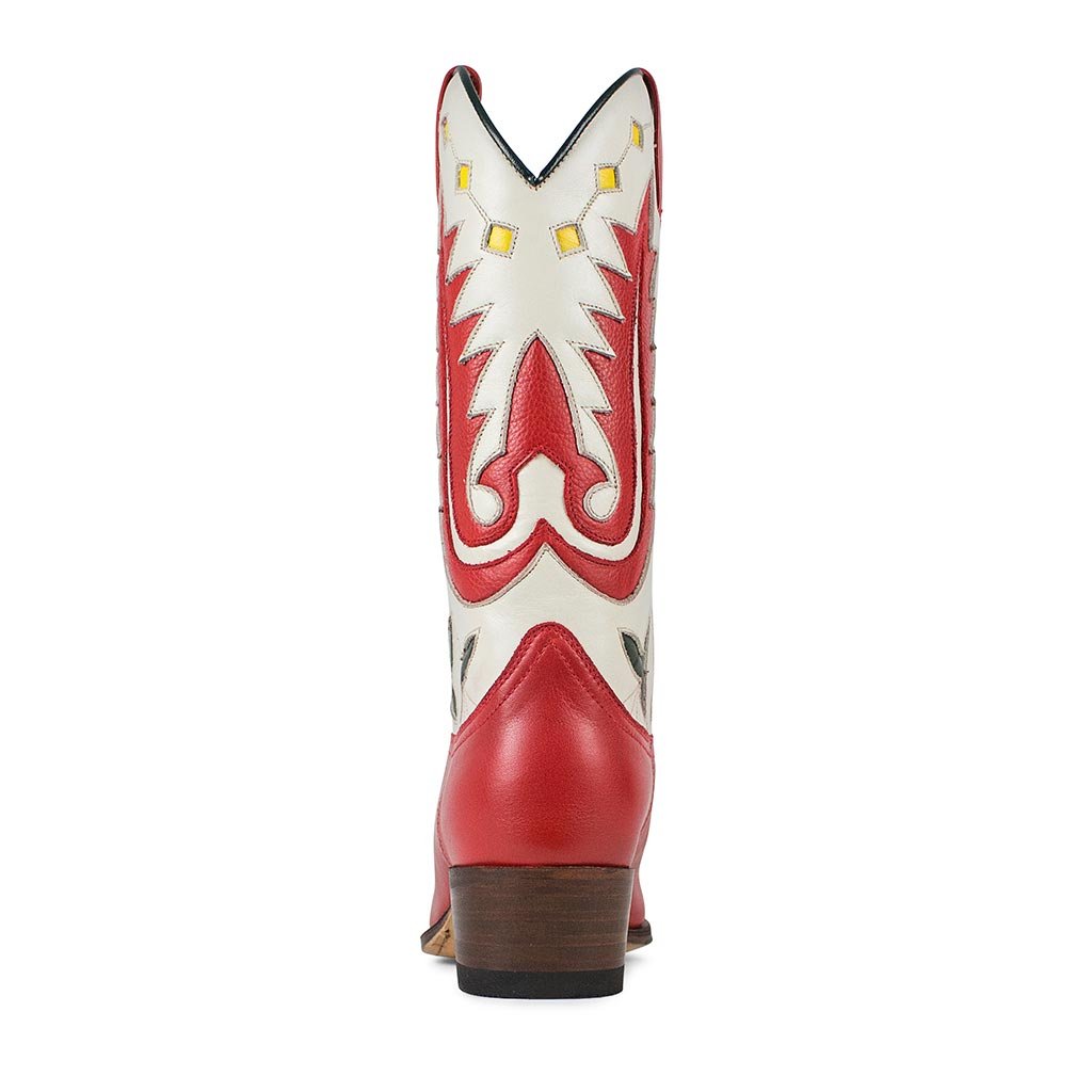 sendra-boots-17650-judy-salvaje-fragola-cowboy-stiefel-wei-rot-4-5-cm image 4