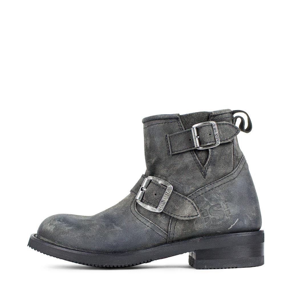 sendra-boots-s0025-2976-carol-delate-graue-damen-biker-boots-velours image 1