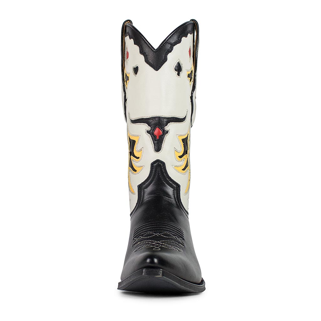 sendra-boots-18389-lia-cowboystiefel-schwarz-wei image 3