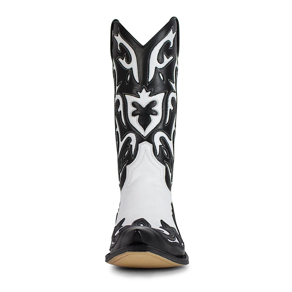 sendra-boots-18369-cuervo-gardu-a-cowboystiefel-schwarz-wei image 3
